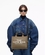 Bolso Marc Jacobs the tote bag mediano slate green